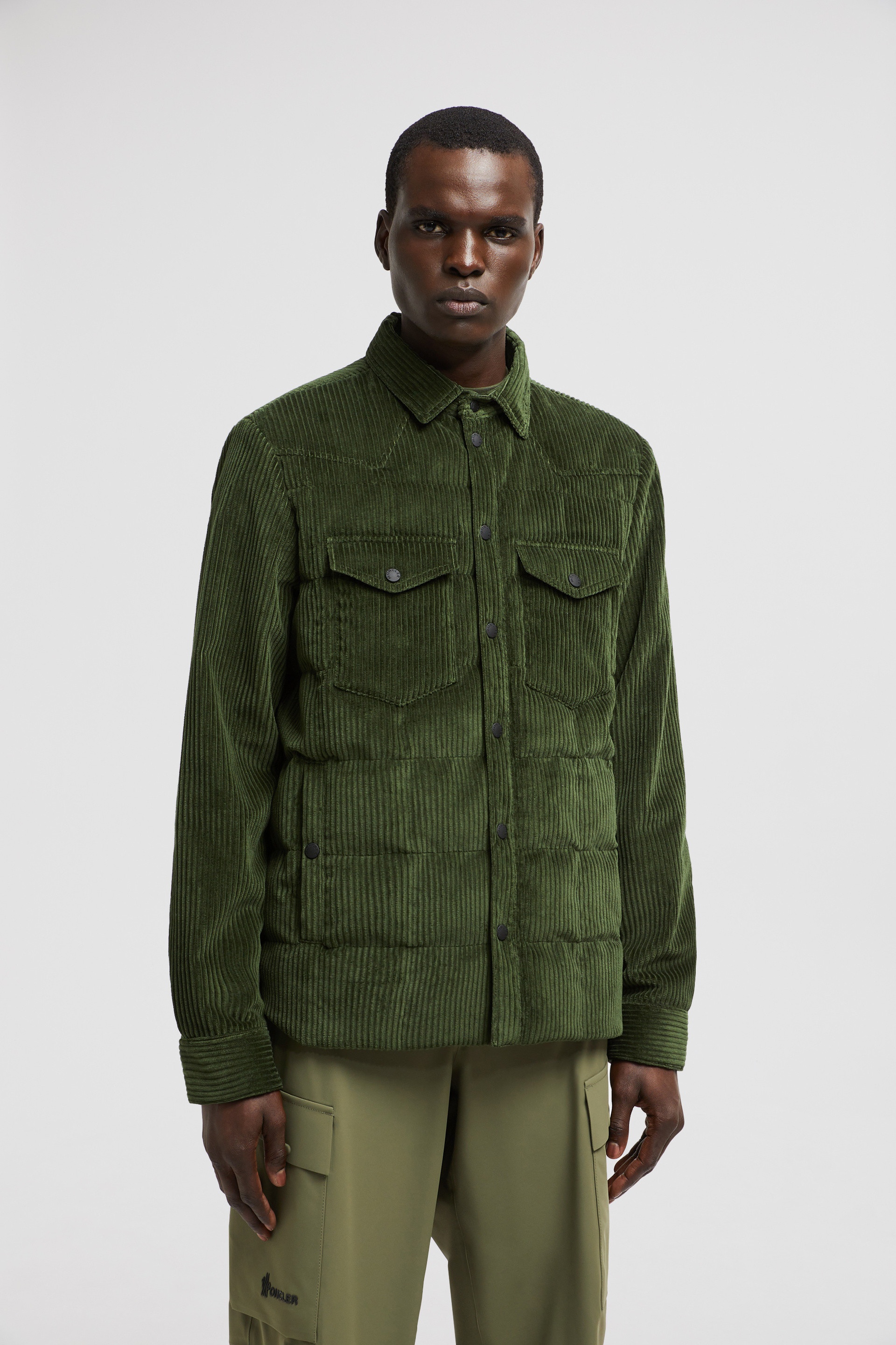 Gelt Corduroy Down Shirt Jacket - 3