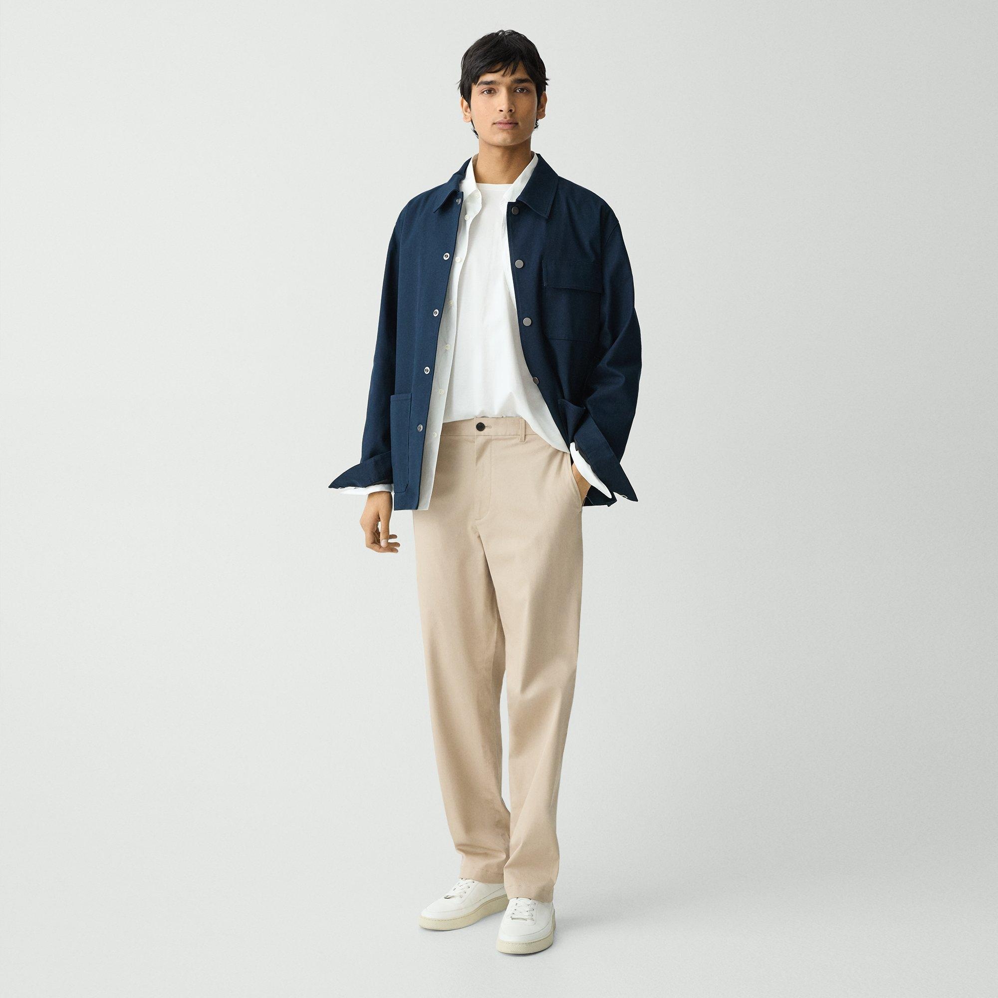 Straight Pant in Cotton-Blend Twill - 3