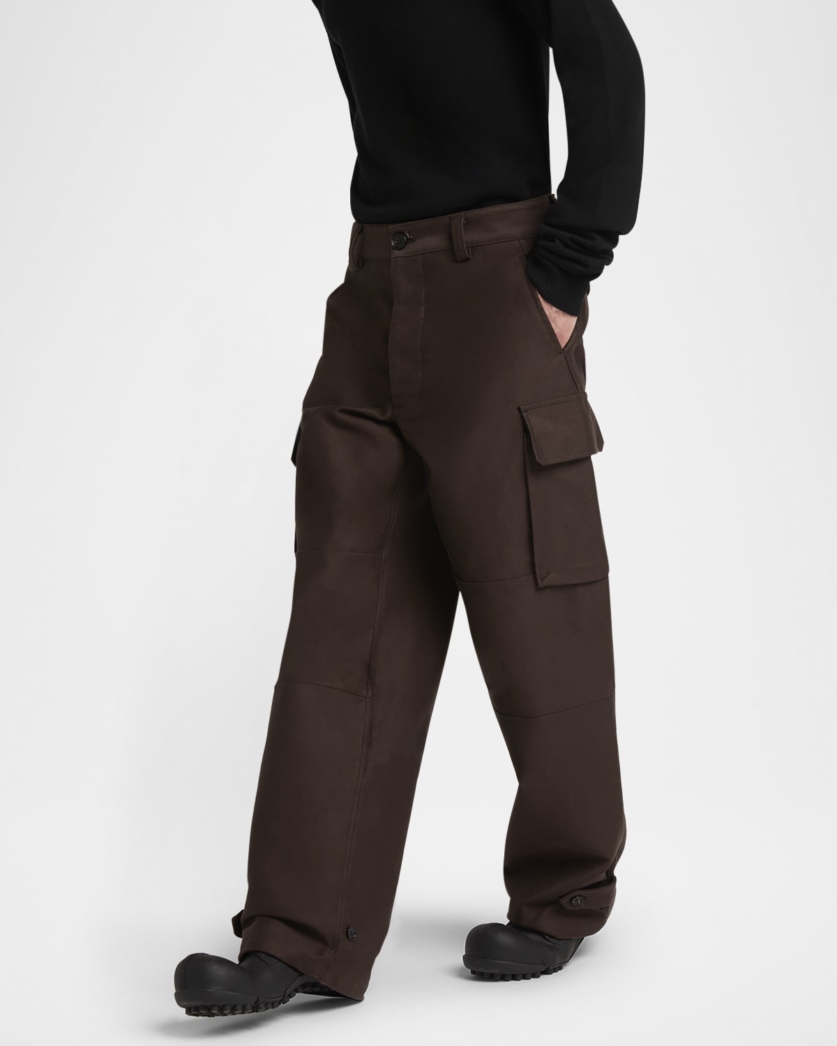 Men's Compact Cotton Moleskin Cargo Pants - 7