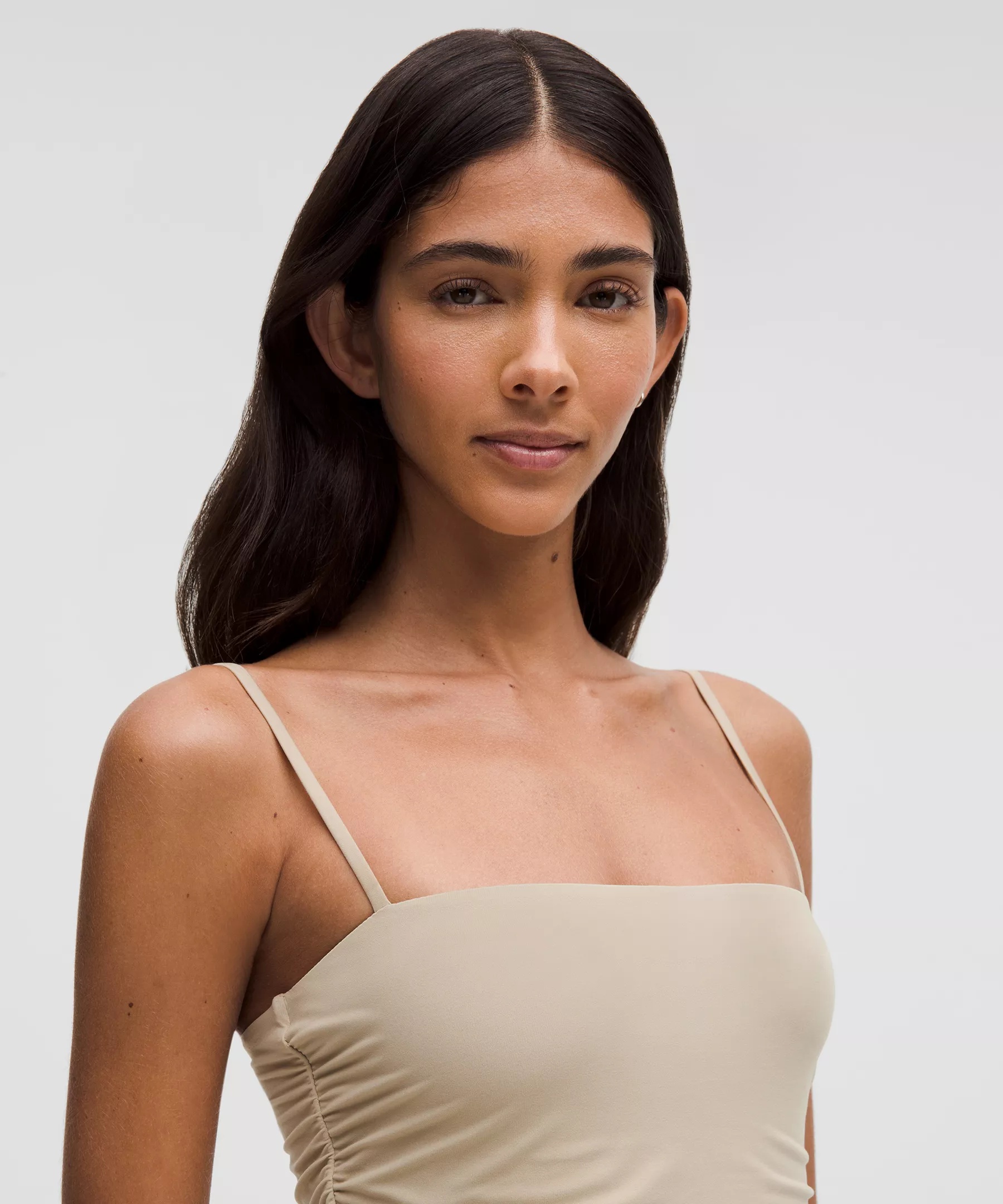 Wundermost Ultra-Soft Nulu Ruched Spaghetti-Strap Dress - 3