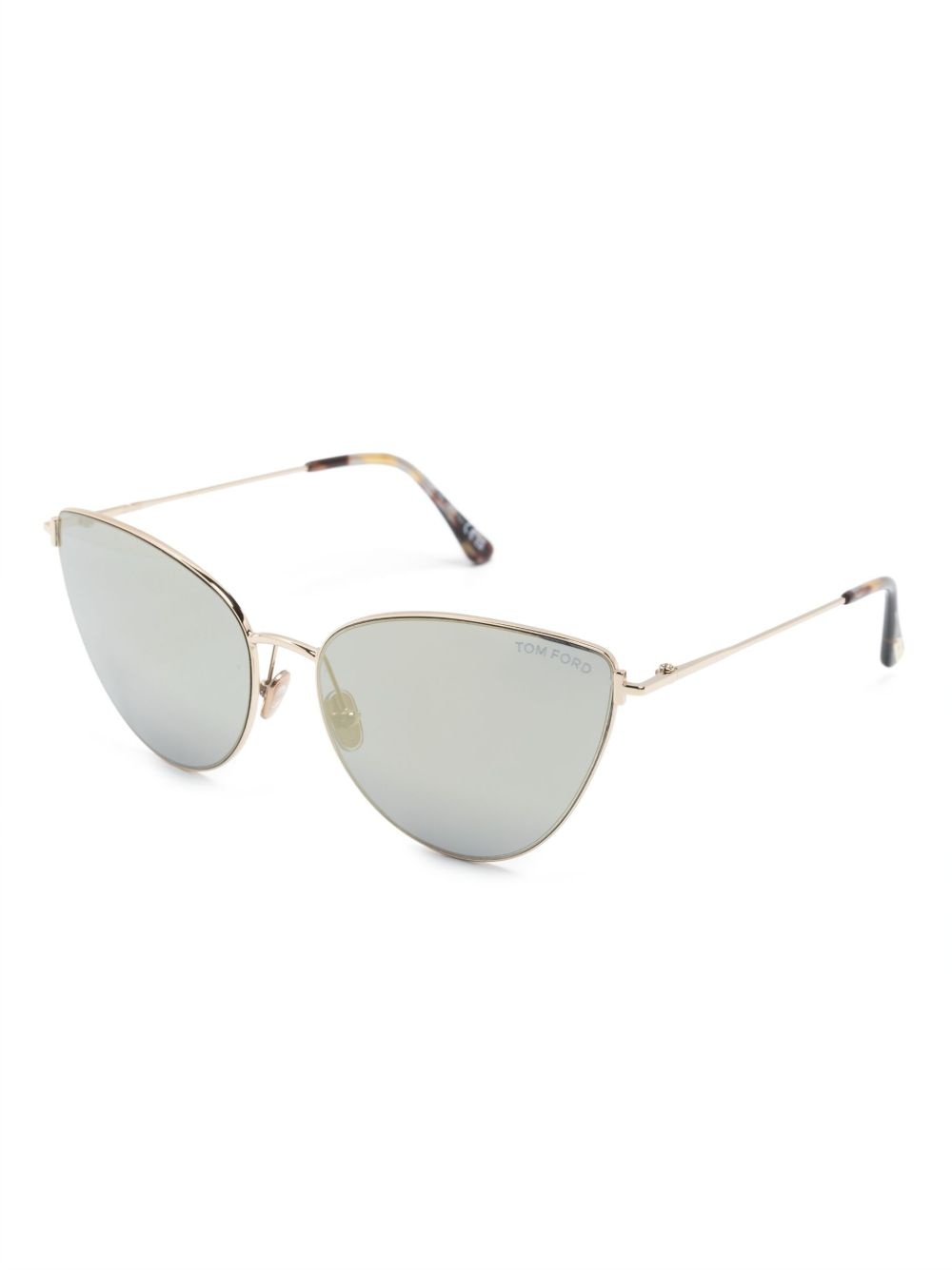 cat-eye-frame straight-arms sunglasses - 2