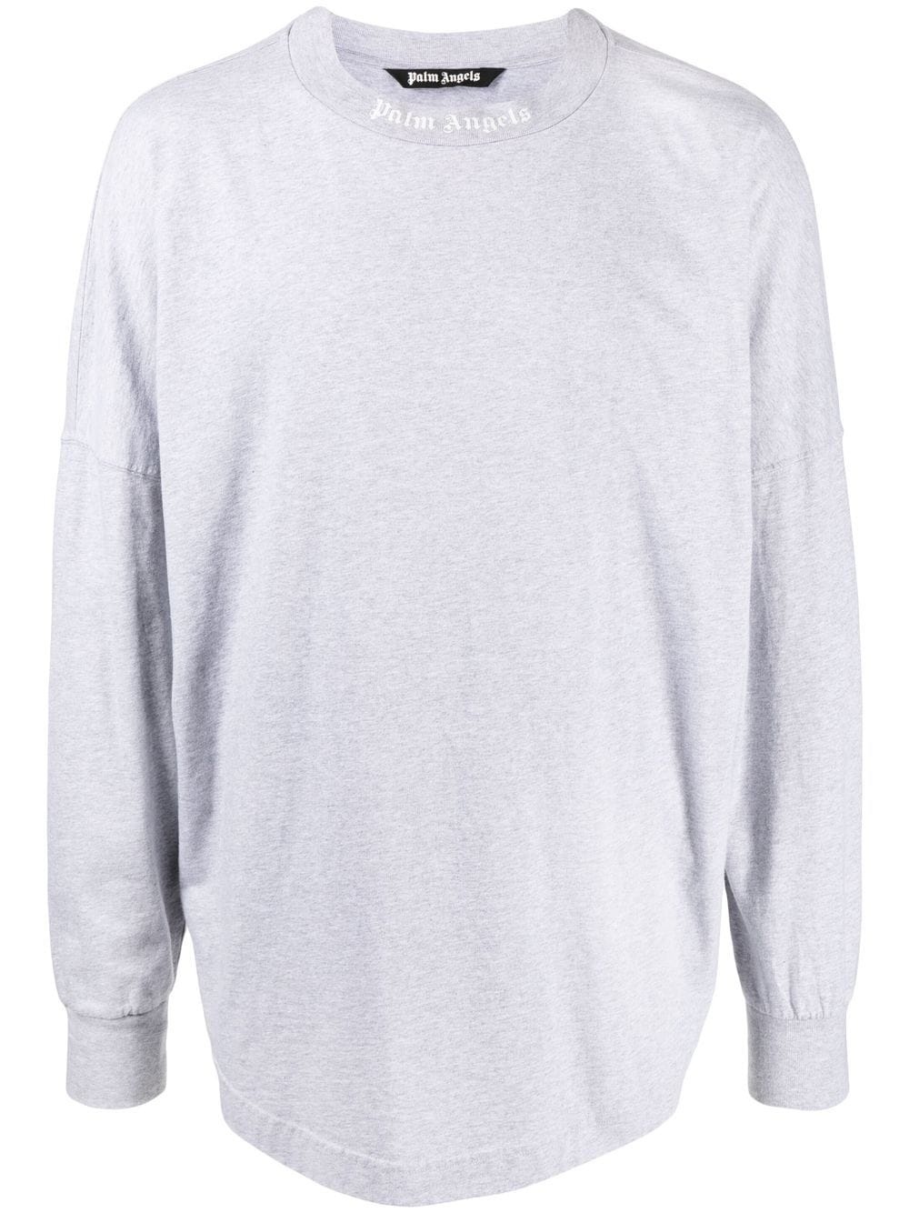 logo-print long-sleeve top - 1