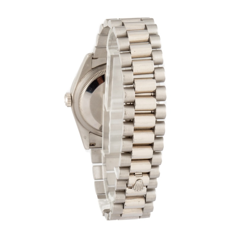 Rolex Day-Date 36 Ref 118206 Silver Diamond Dial - 3