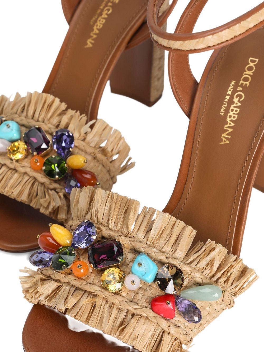 90mm fringe-detail sandals - 4
