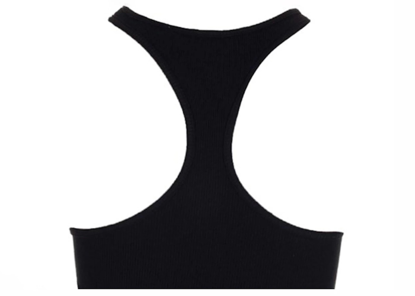 OFF-WHITE Women's Off Stamp Ribbed Rowing Top Black/White - 2