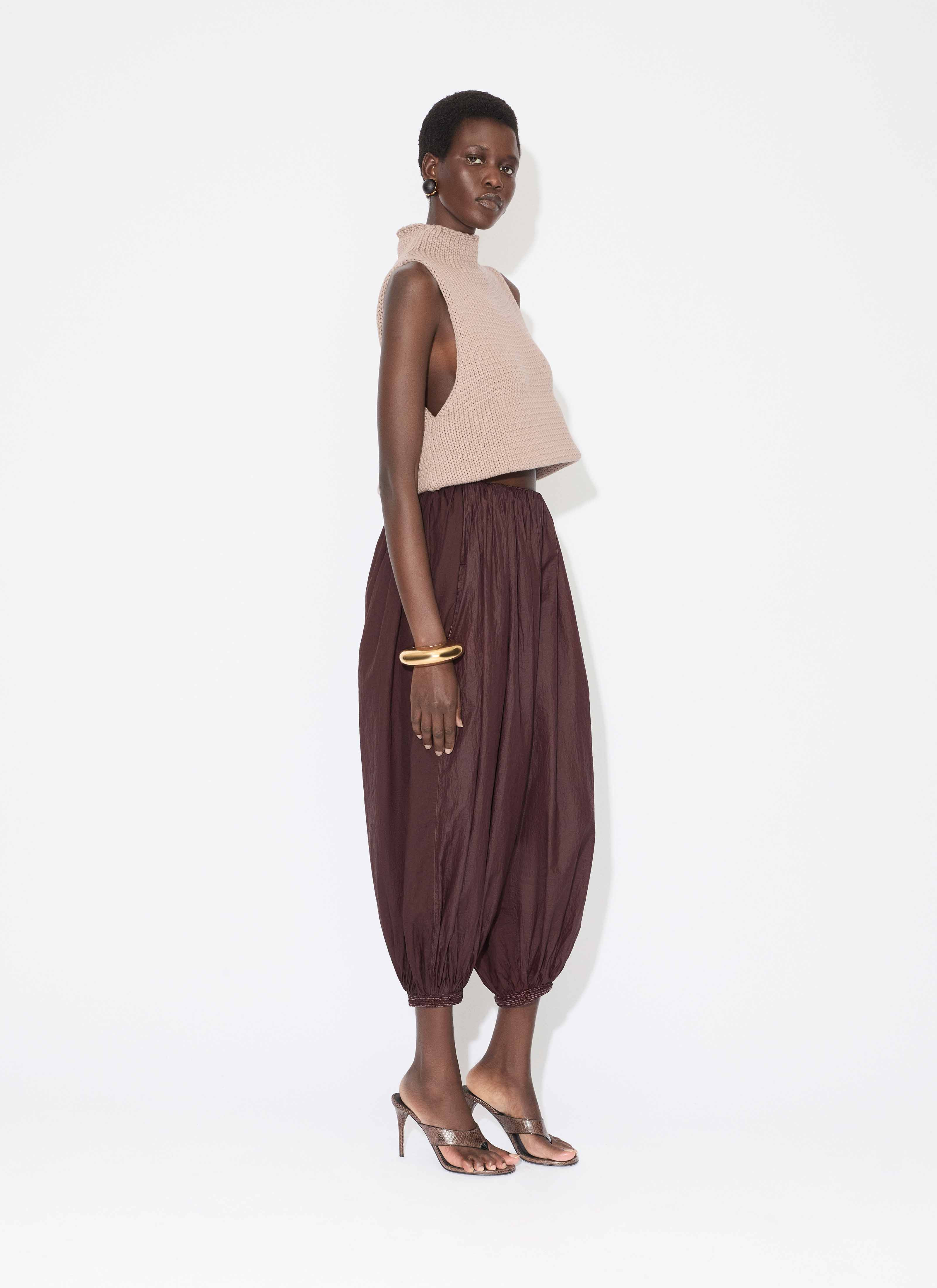 SOFT NYLON BALLOON PANTS - 4