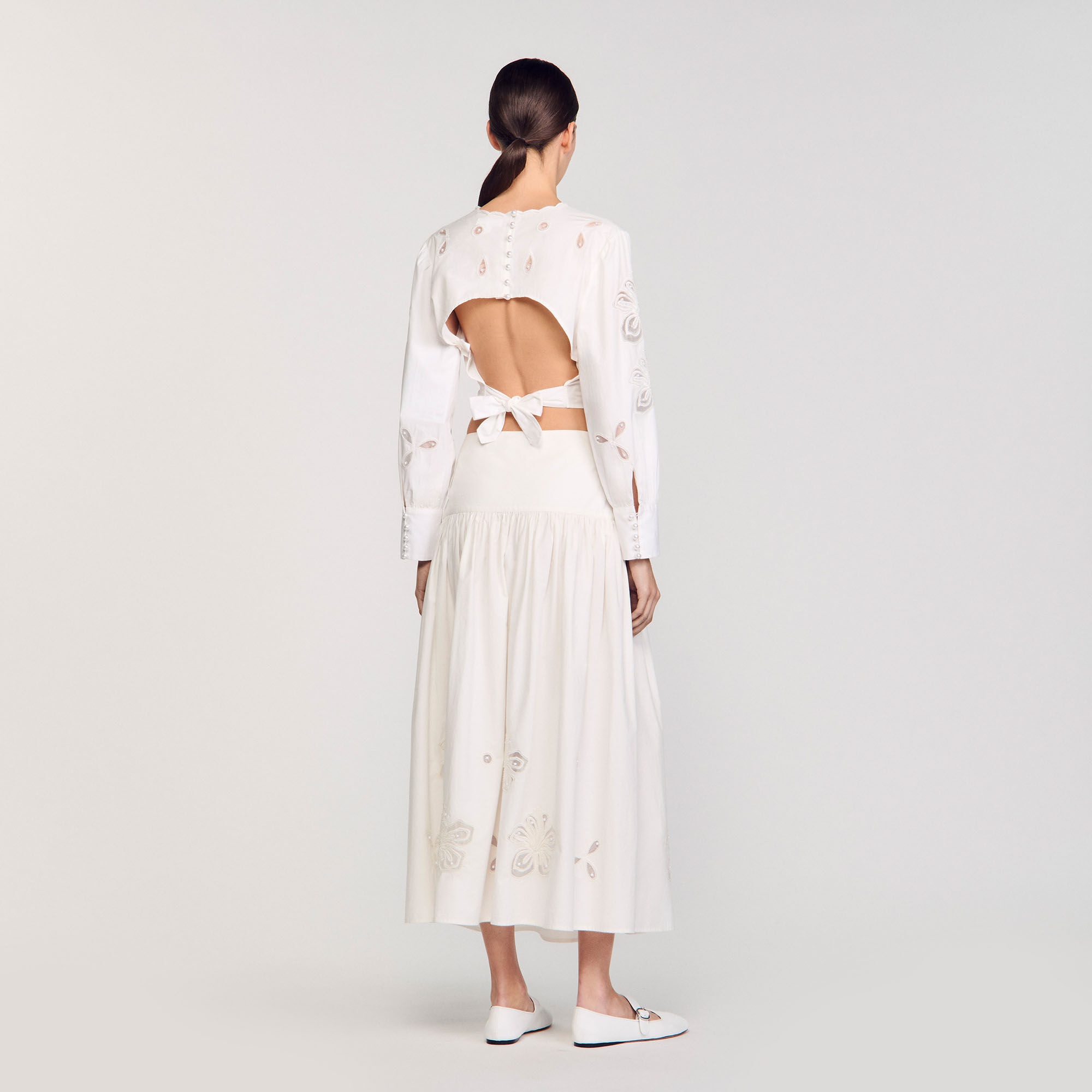 MAXI POPLIN SKIRT - 5