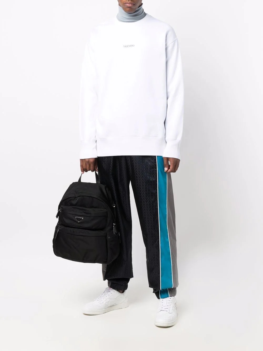 Optical Valentino-motif track pants - 2