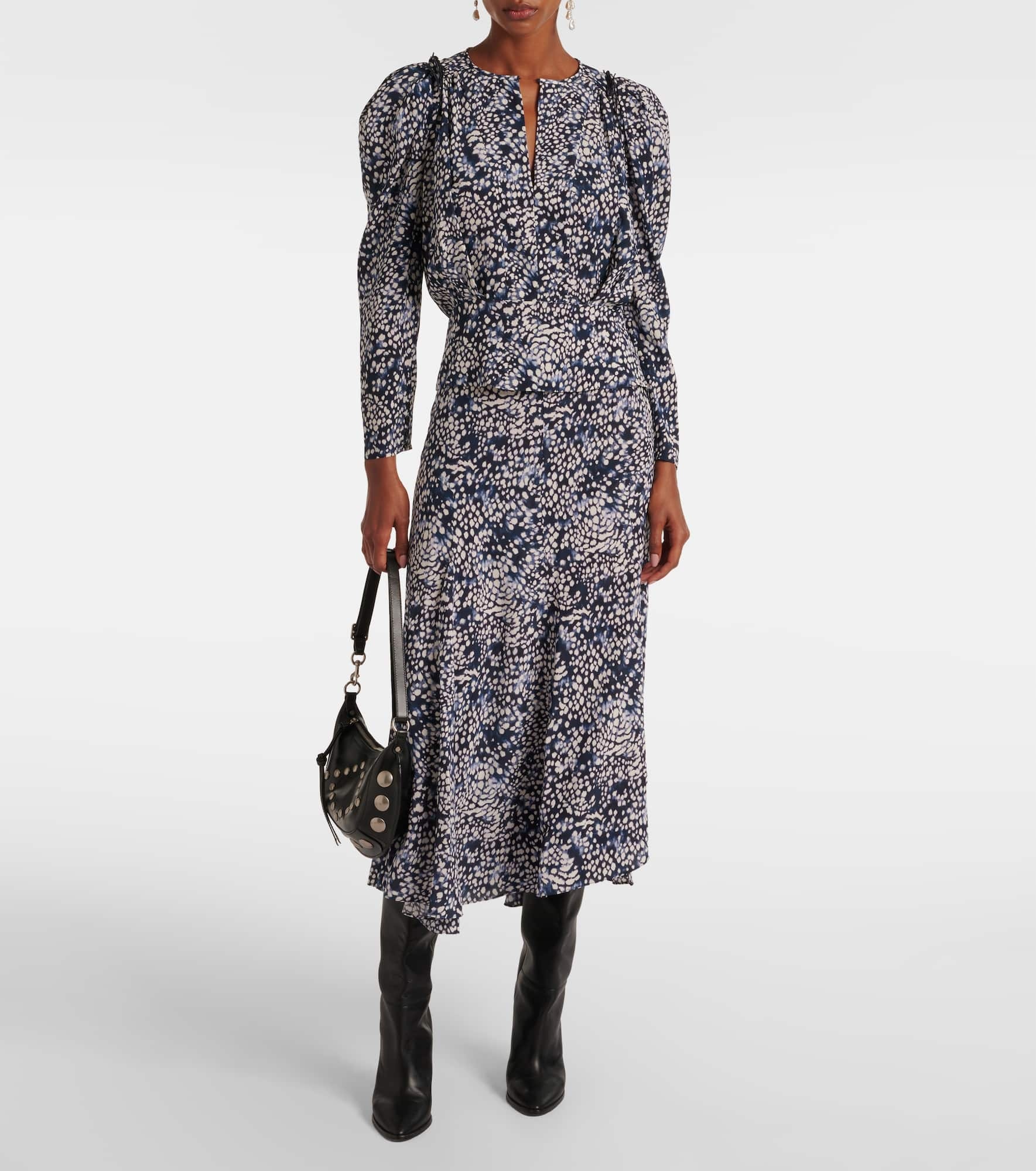 Zarga printed silk-blend blouse - 2