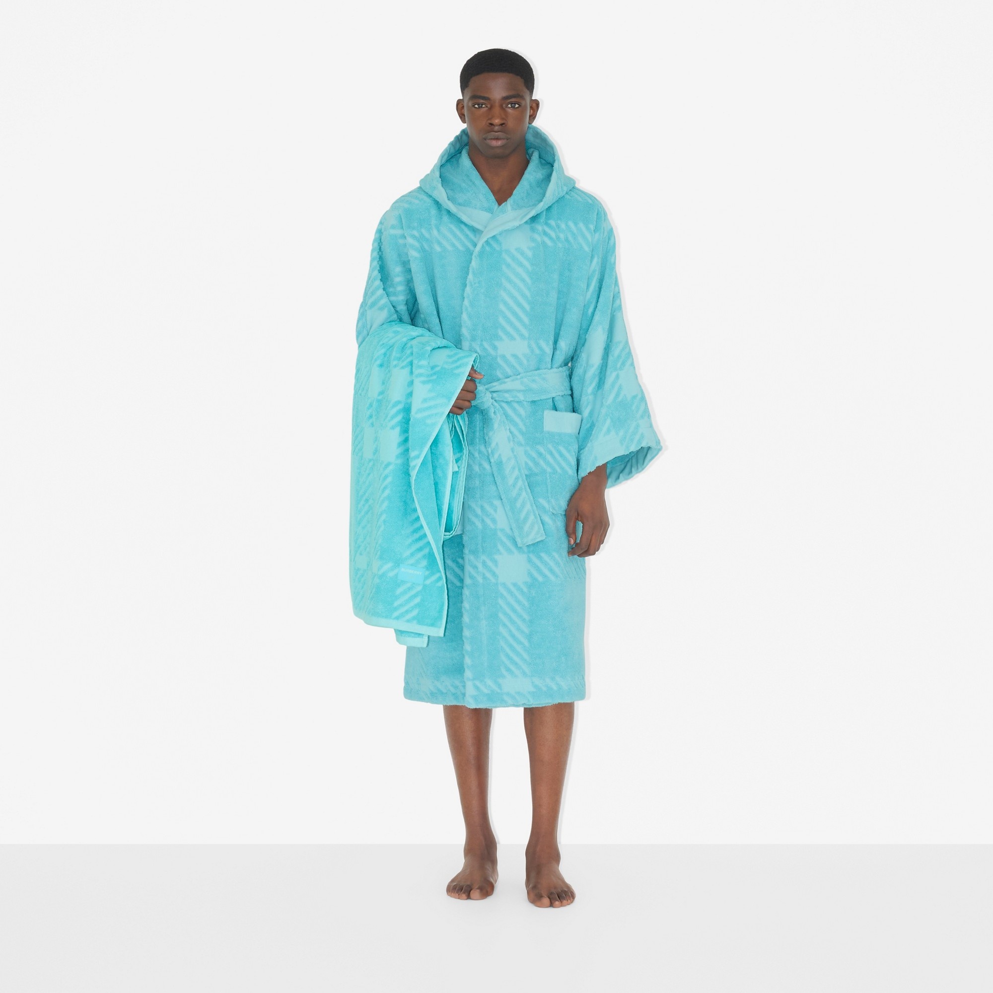 Check Cotton Jacquard Towel - 4