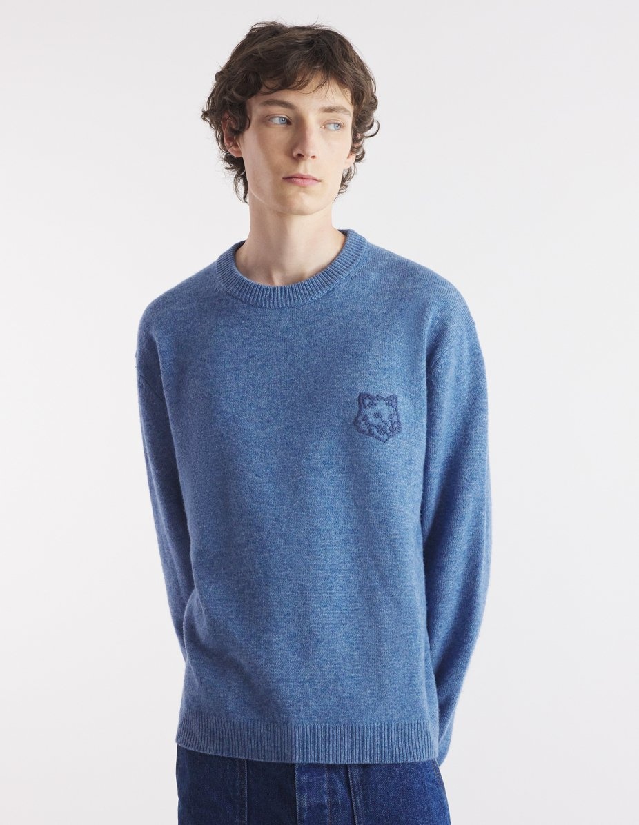 BOLD FOX HEAD EMBROIDERED JUMPER - 3
