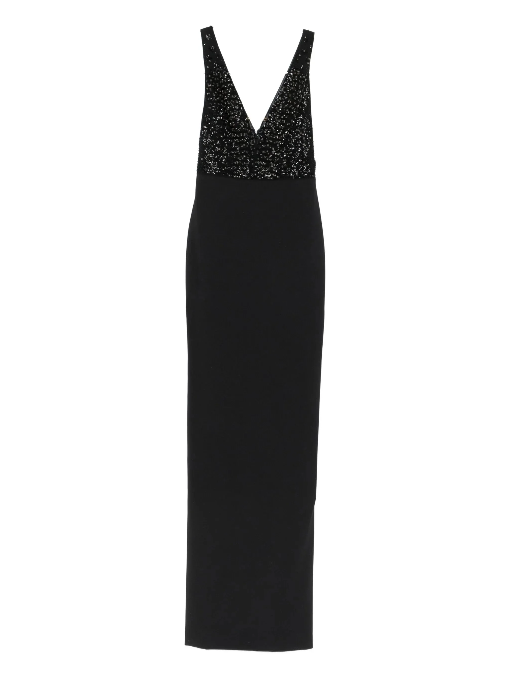 Elisabetta Franchi Rhinestones V-neck Dress - 1
