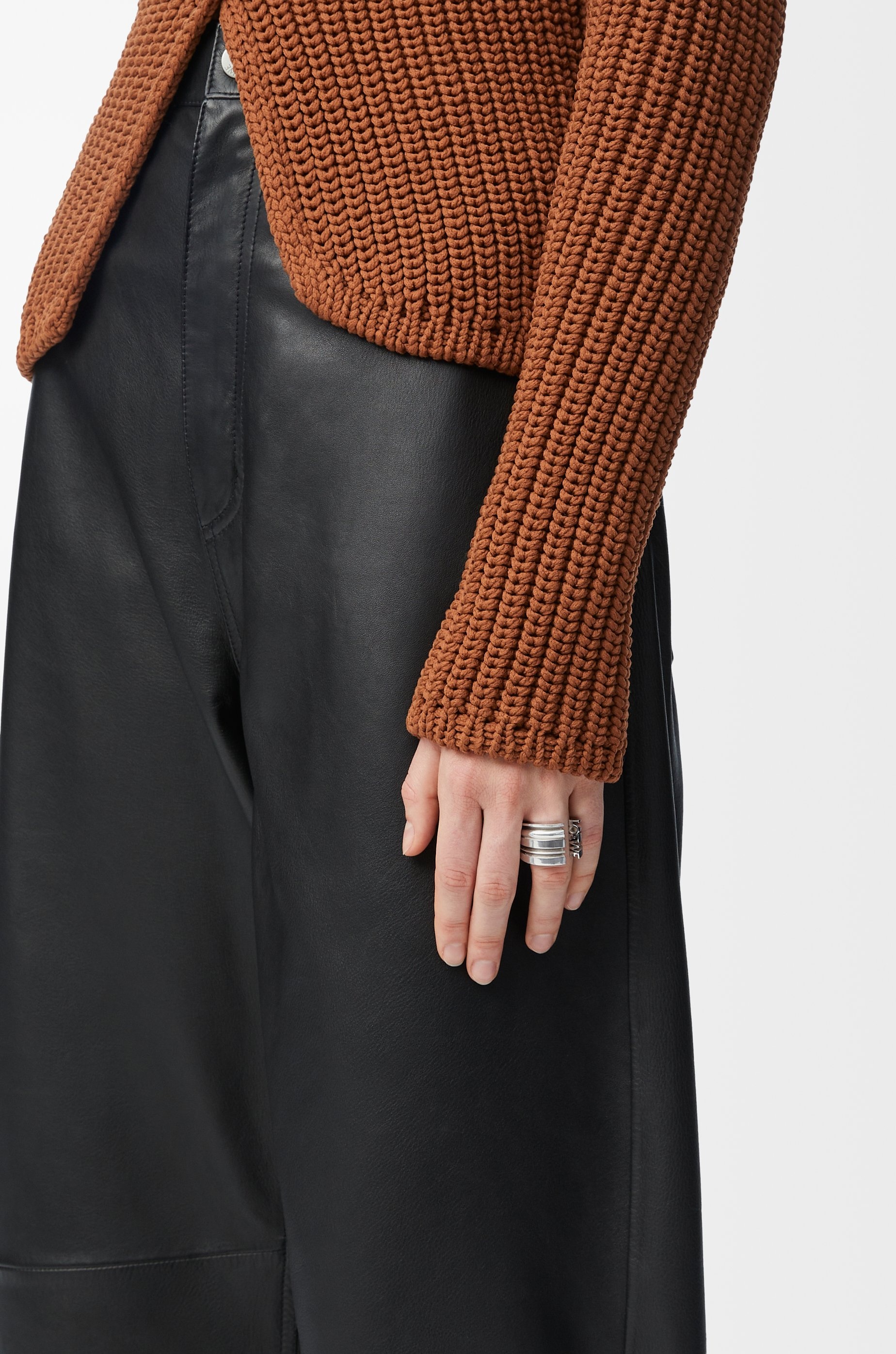 LOEWE Graphic ring in sterling silver - 2