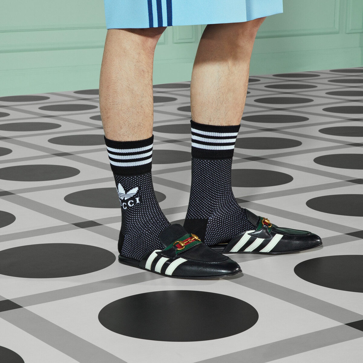 adidas x Gucci knit cotton ankle socks - 3
