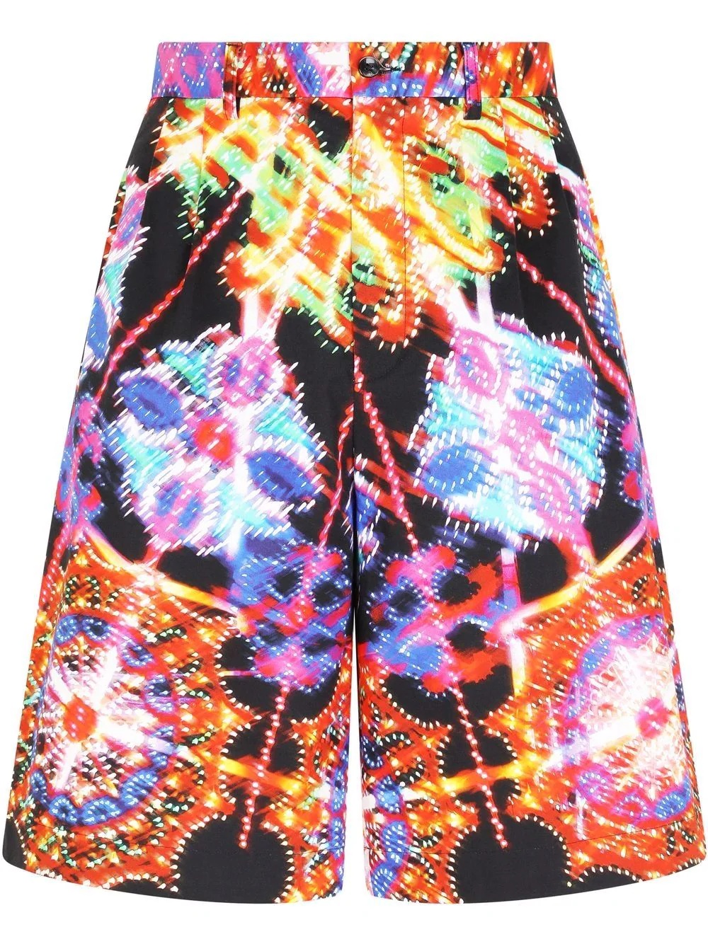 luminaire-print tailored shorts - 1