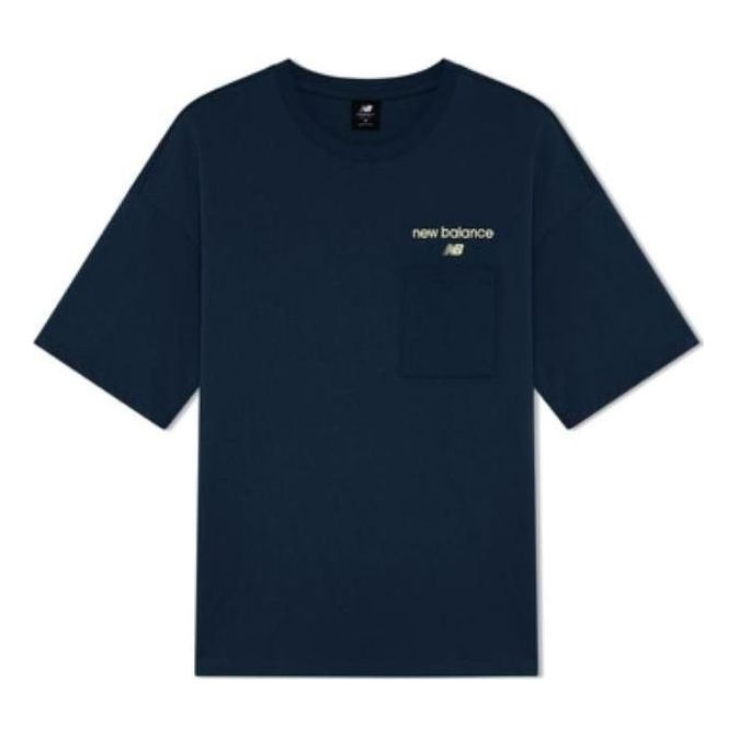 New Balance Logo Print T-Shirt 'Blue' AMT22353-BGV - 1