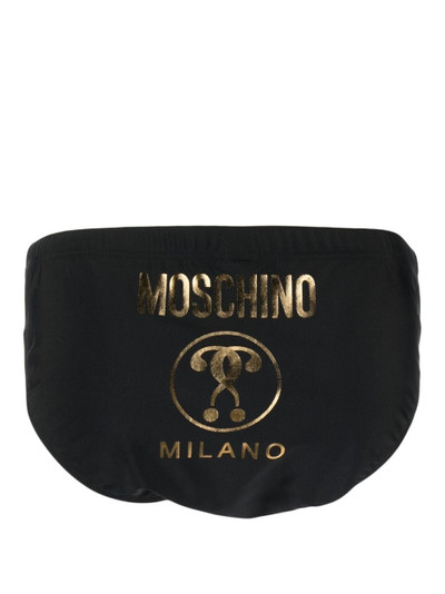Moschino logo-print swimming trunks outlook