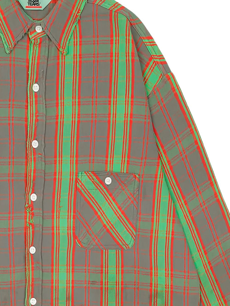SAINT M×××××× checked cotton shirt outlook