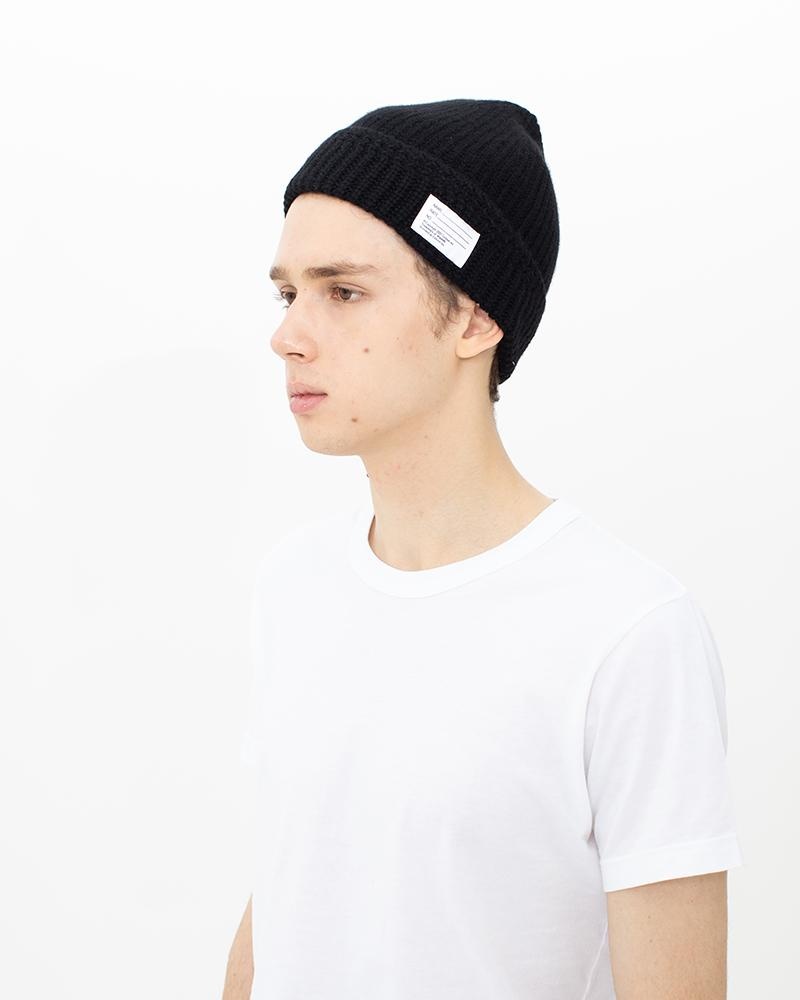 KNIT BEANIE (CASHMERE) BLACK - 2