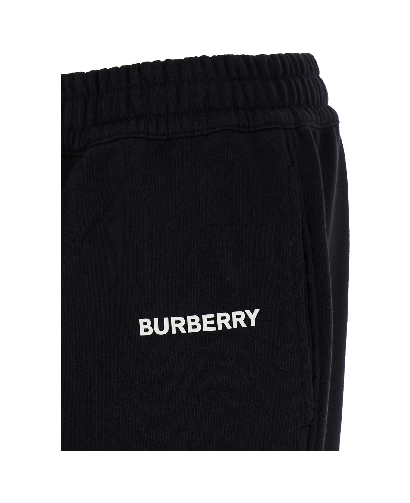 Black Cotton Joggers - 2
