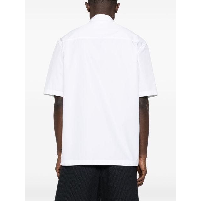 White short-sleeve cotton shirt - 4