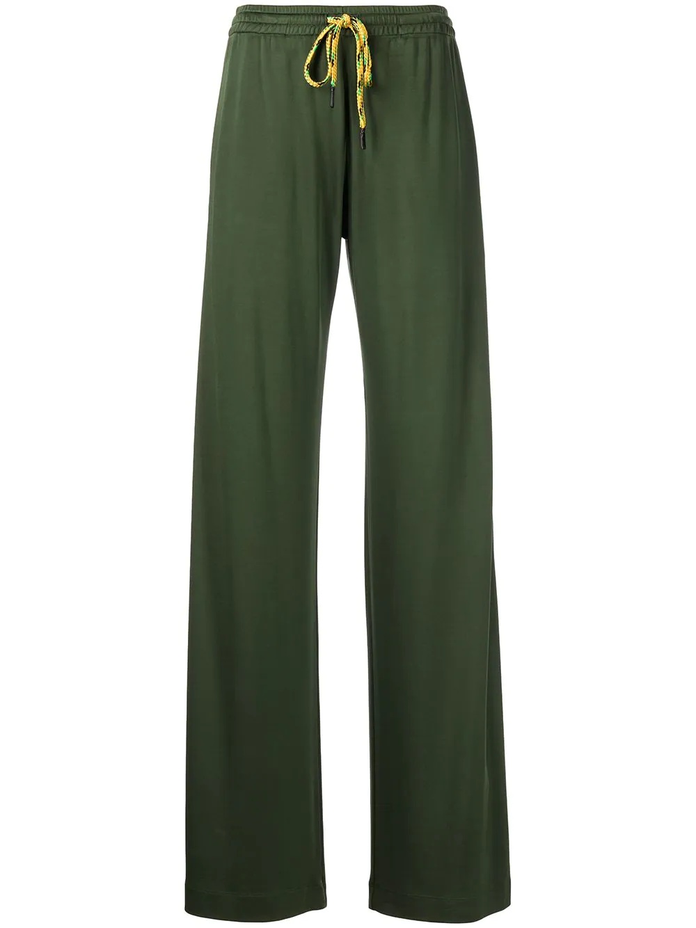 crepe texture wide-leg trousers - 1