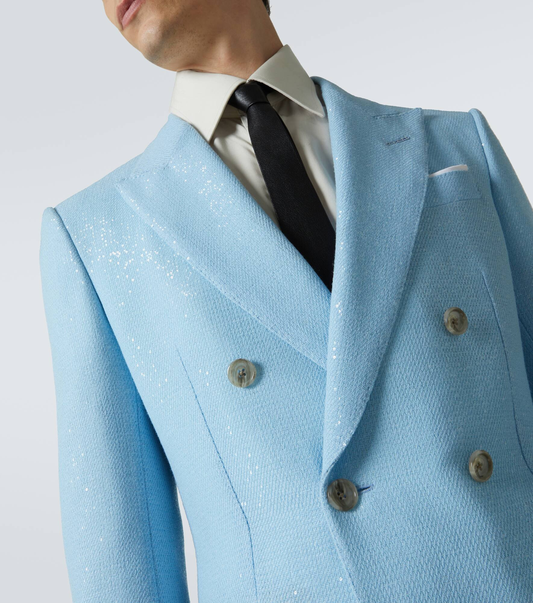 Sequined wool-blend blazer - 6