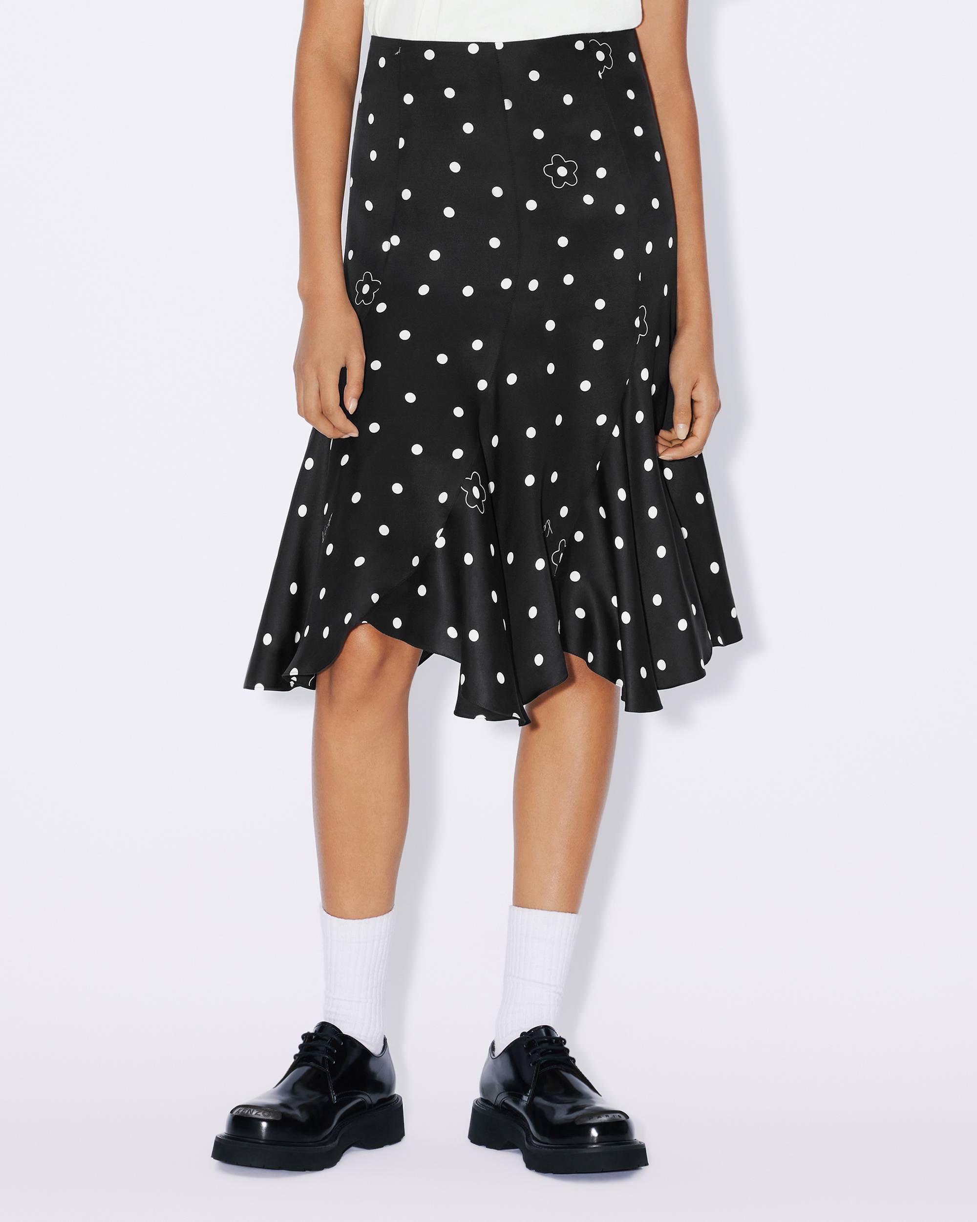 KENZO Flower Spot flared midi skirt - 4