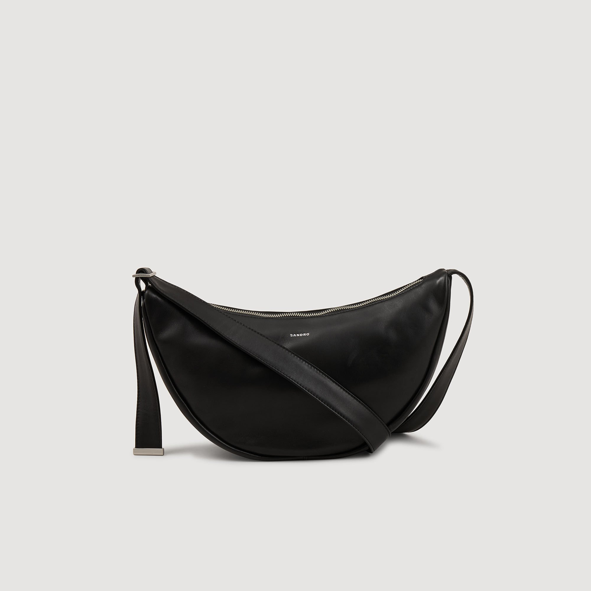 SMALL LEATHER HOBO BAG - 1