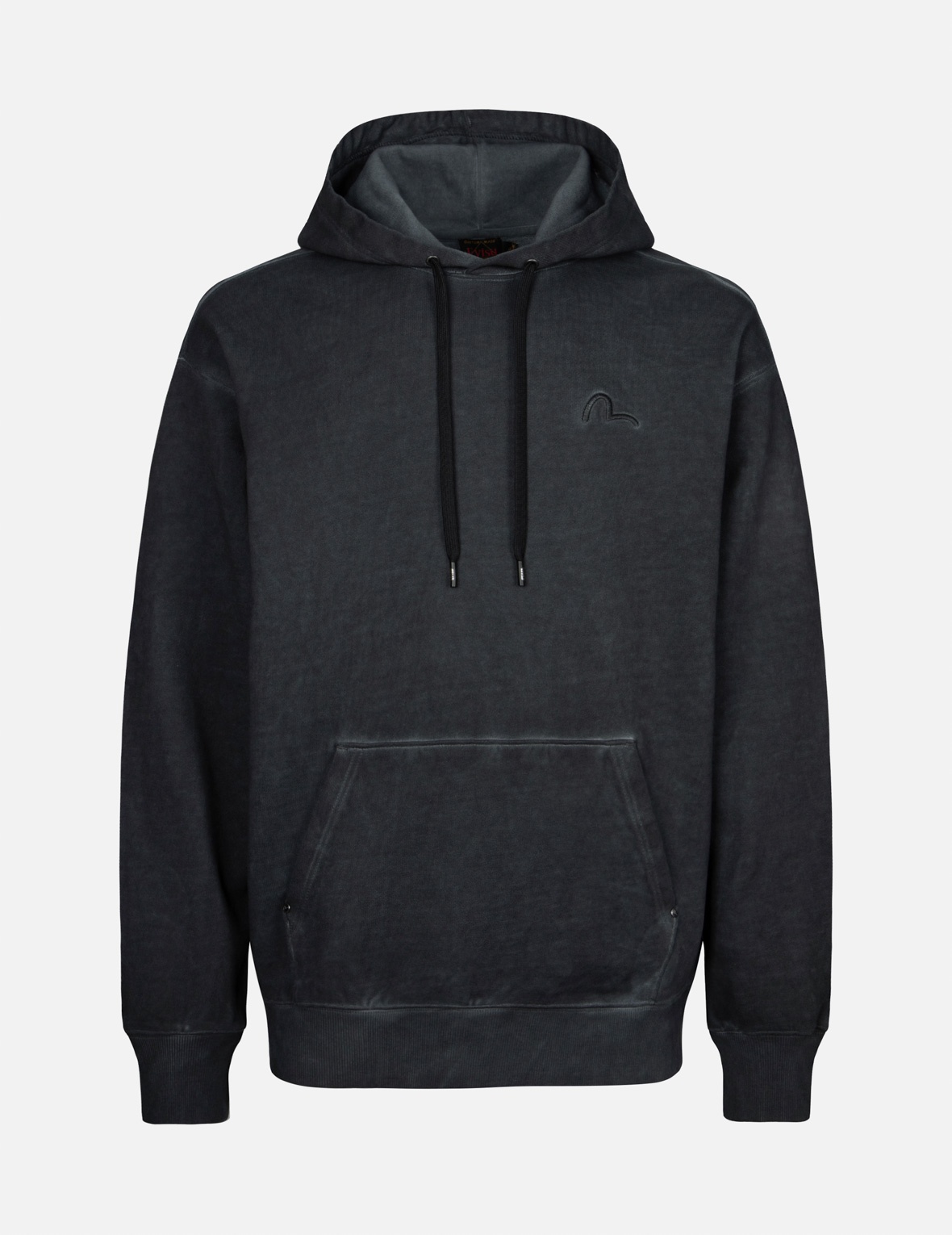 SEAGULL AND LOGO PRINT RELAX FIT HOODIE - 2