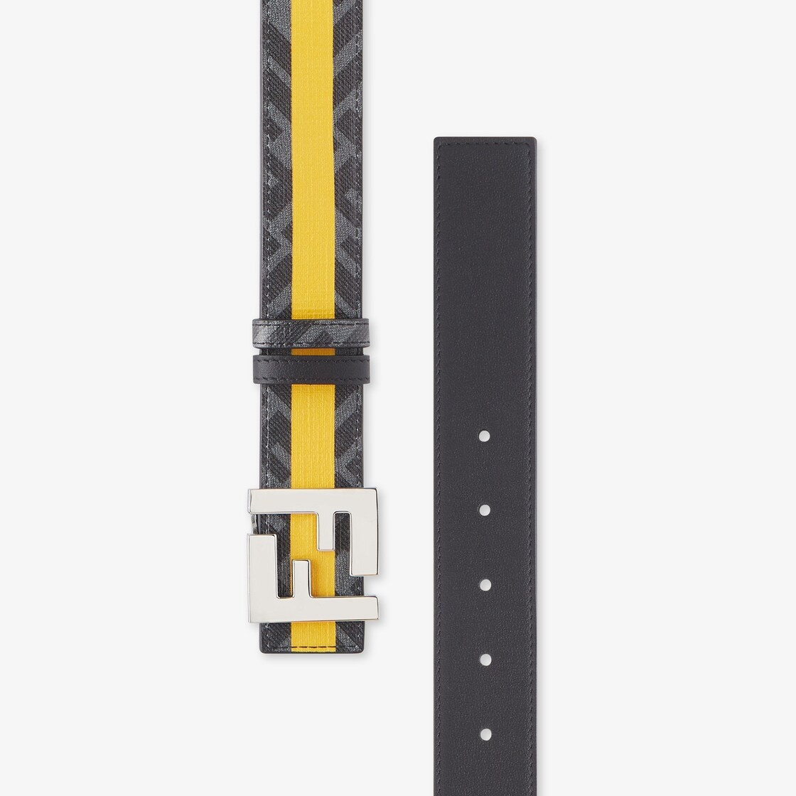 Black leather belt - 2