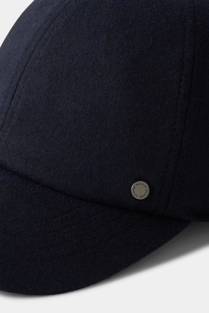 Ralf flannel cap in Navy blue 4