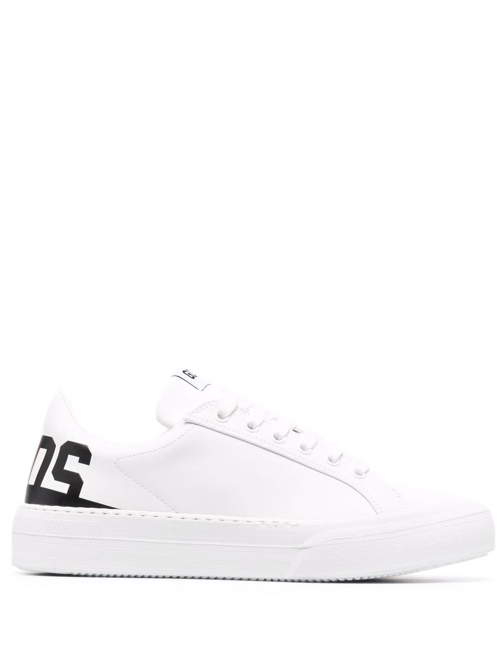 Bucket logo-print leather sneakers - 1