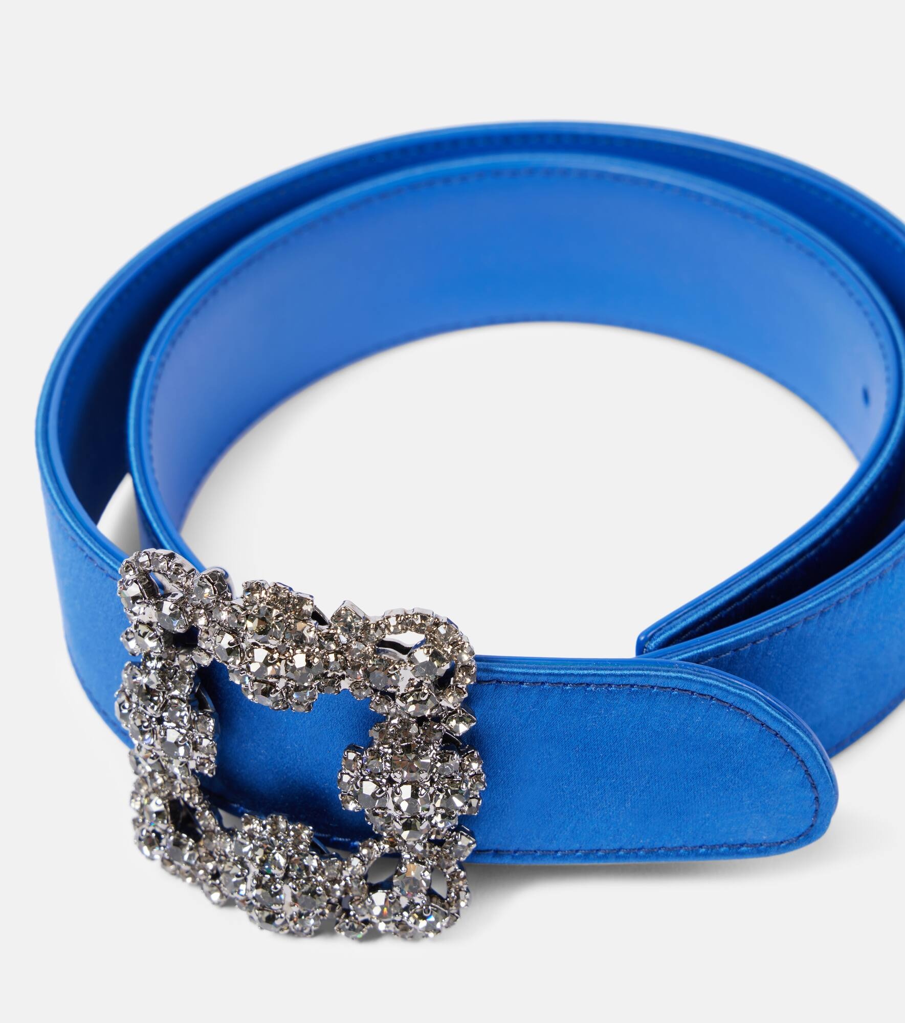 Embellished satin belt - 3