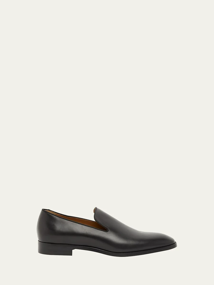 Men's Danny Red-Sole Leather Loafers - 1