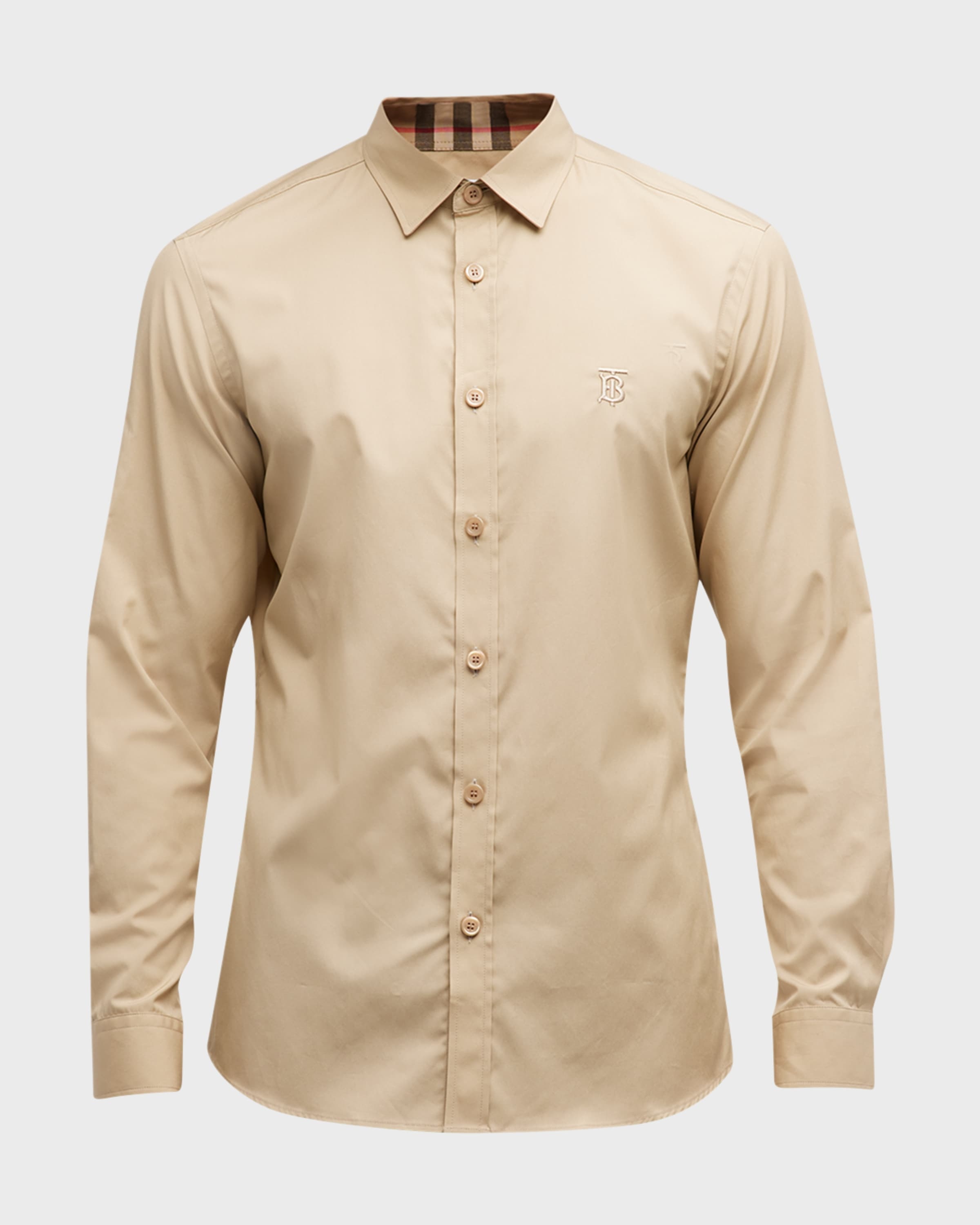 Burberry Men's Sherwood Logo Sport Shirt