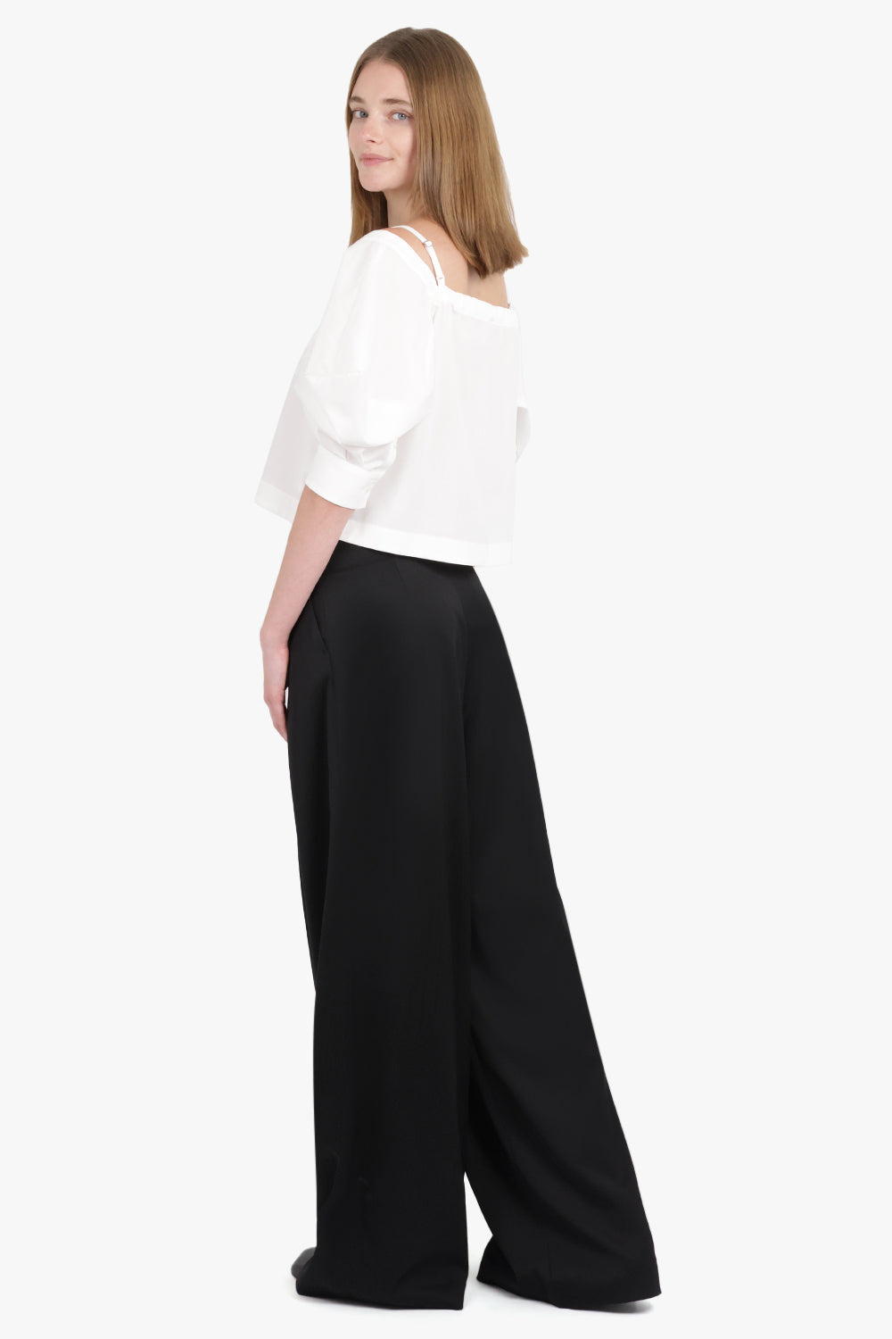 WIDE LEG TAILORED PANTS | MIDNIGHT - 5