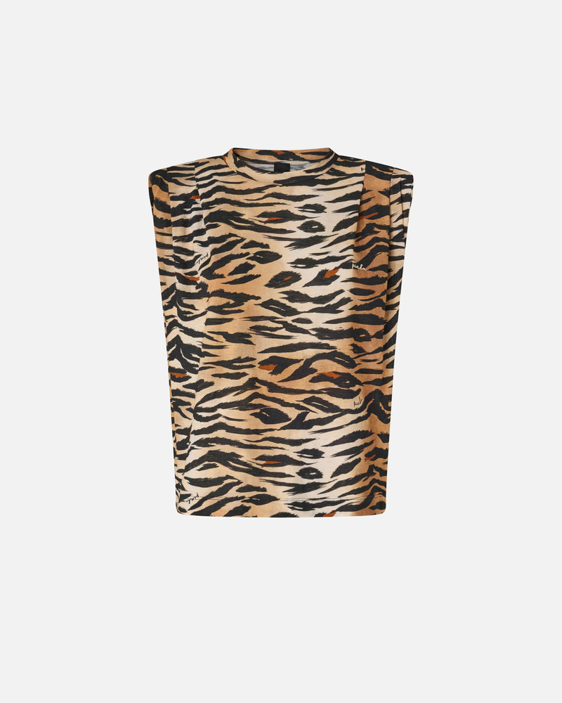 SLEEVELESS SWEATER WITH TIGER PRINT 3