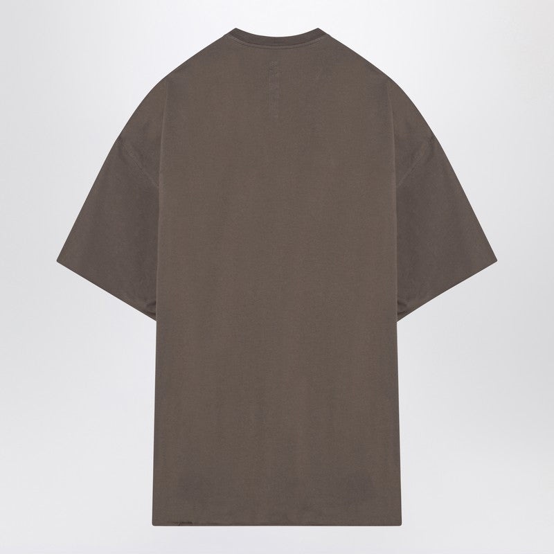 Tシャツ・カットソー RICK OWENS OVERSIZED  T POWDER GREY COTTON T-SHIRT Rick Owens Rick Owens Oversized Tommy T Powder Grey Cotton T