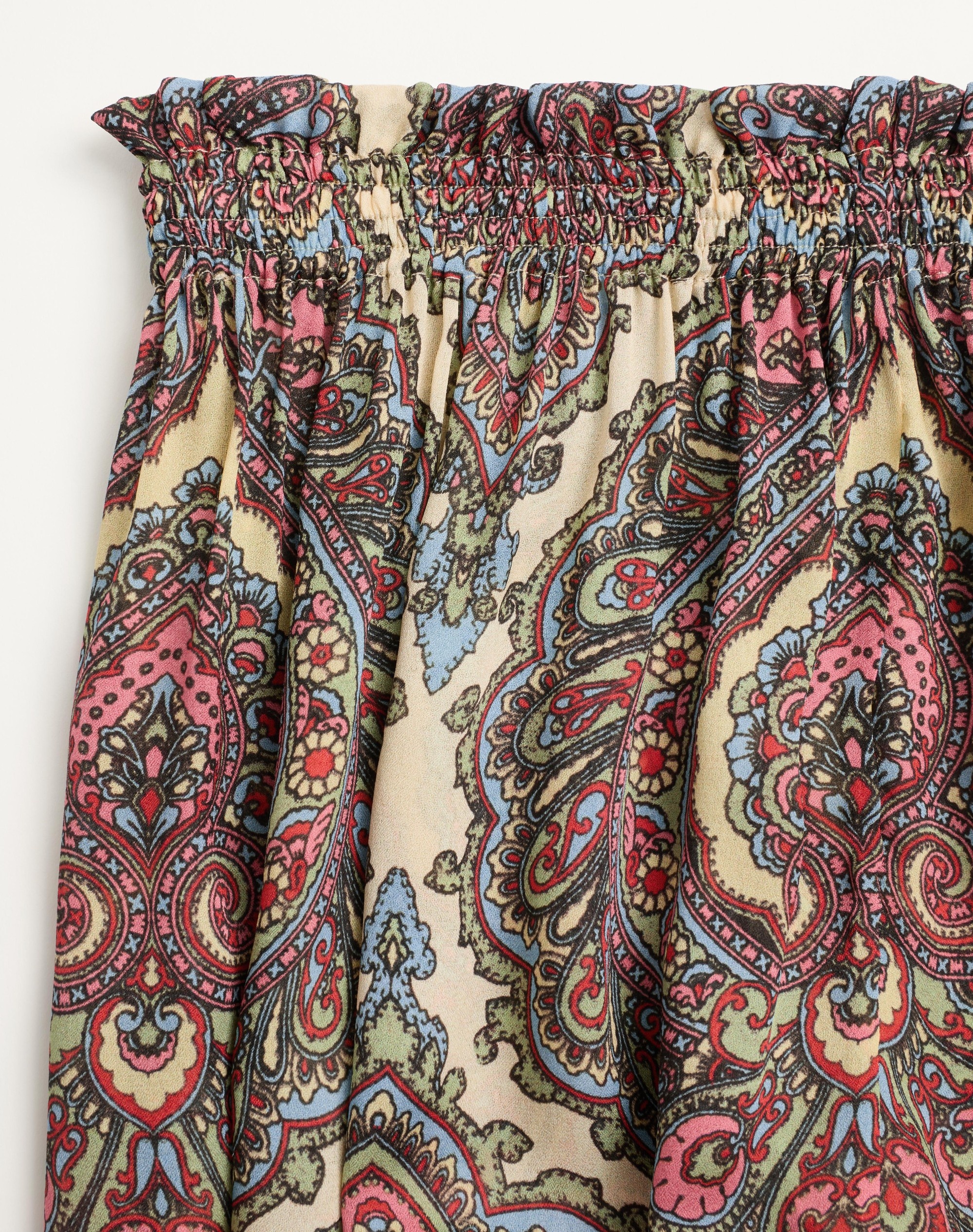 VOYAGE IMAGINAIRE CASHMERE PRINT GEORGETTE PANTS - 7
