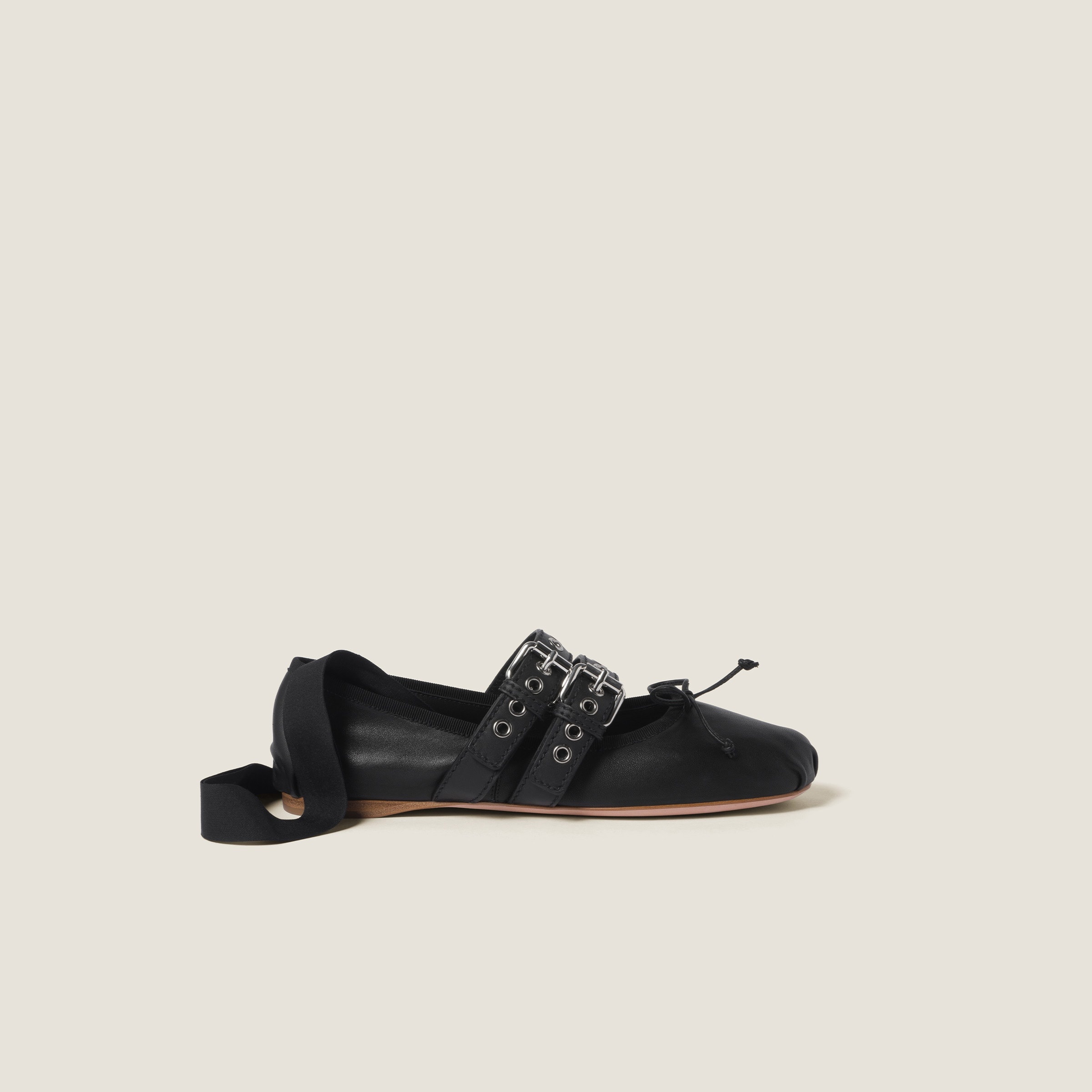 Nappa and calf leather ballerinas - 2