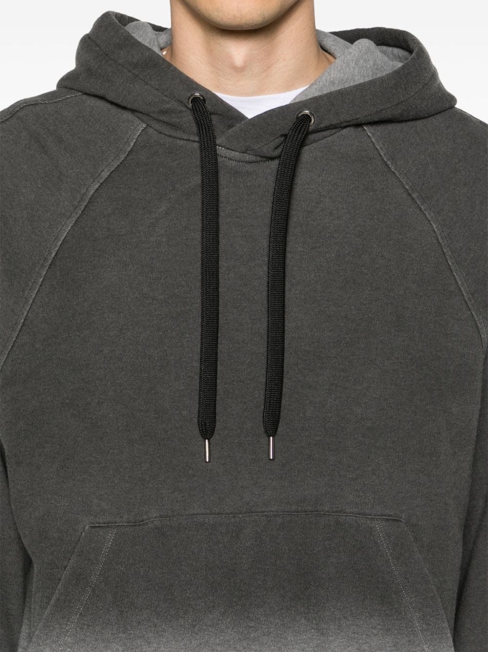 ombrÃ©-effect cotton hoodie - 5