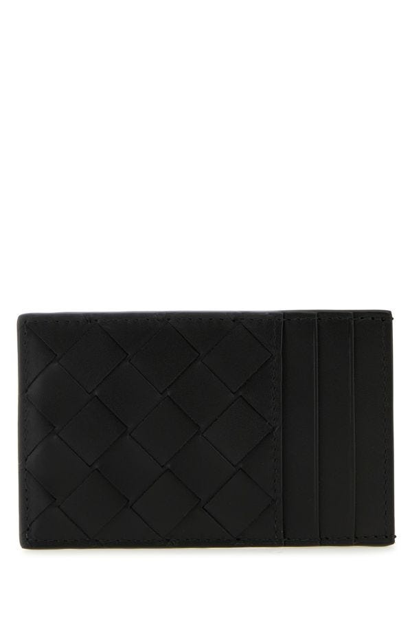 BOTTEGA VENETA MAN Black Leather Cardholder - 1