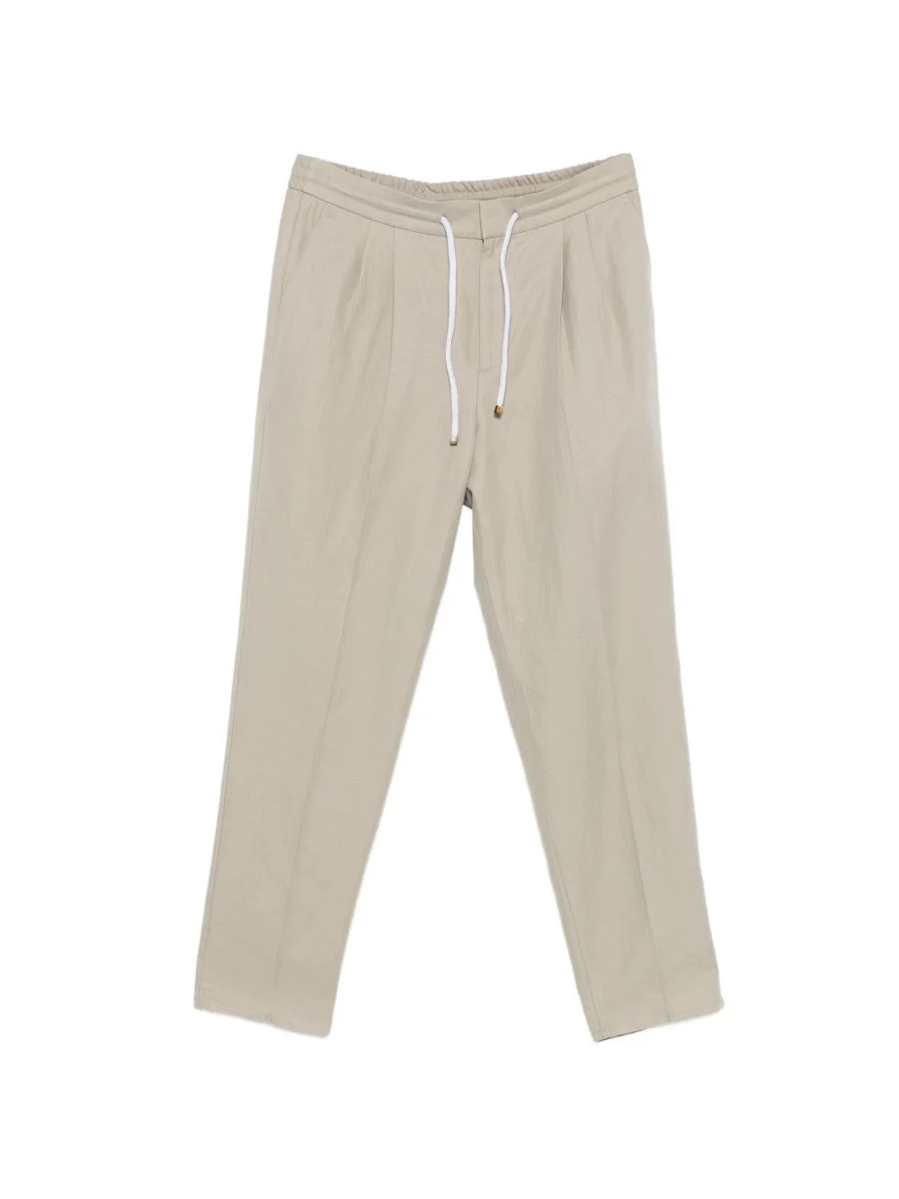 drawstring pleated trousers - 1