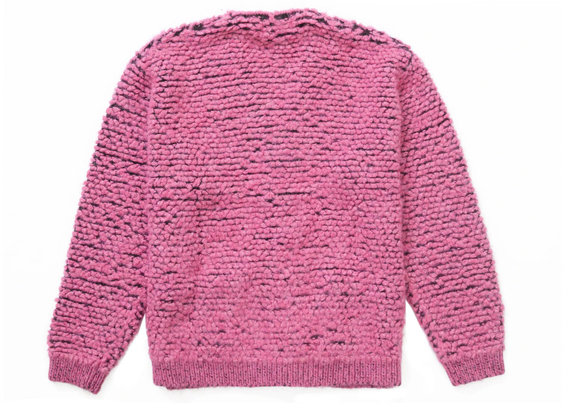Supreme Supreme Textured Knotted Cardigan Pink outlook