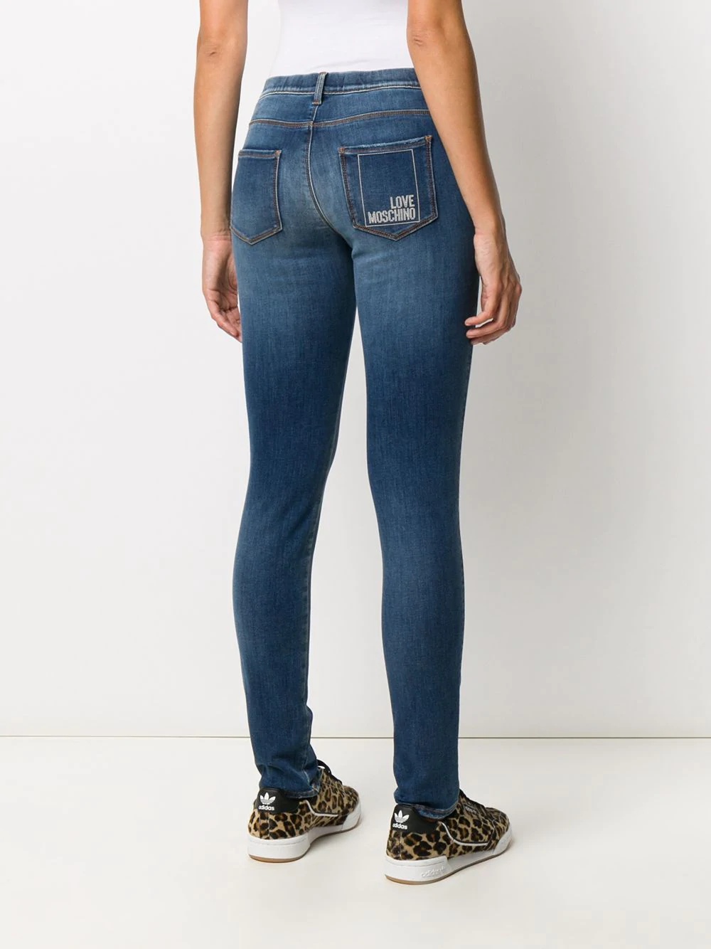 mid rise skinny jeans - 4