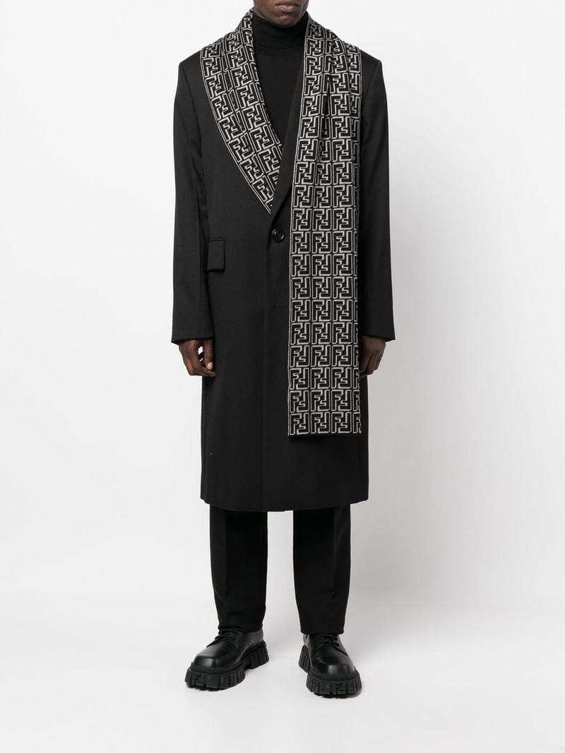 FENDI FF-monogram knit scarf outlook