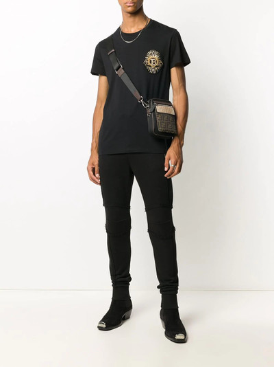 Balmain embroidered logo cotton T-shirt outlook