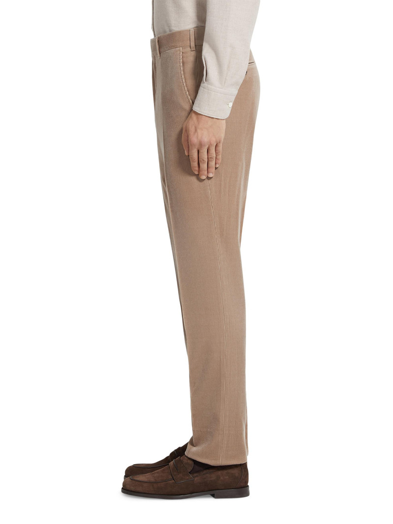 Men's Cashmere Wool and Silk Blend Pants - Light Taupe 3