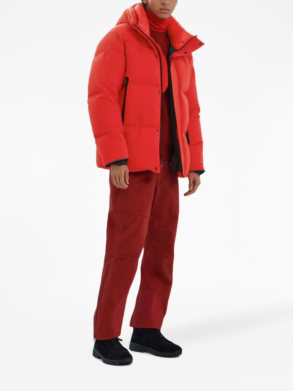 drawstring-hood puffer jacket - 2